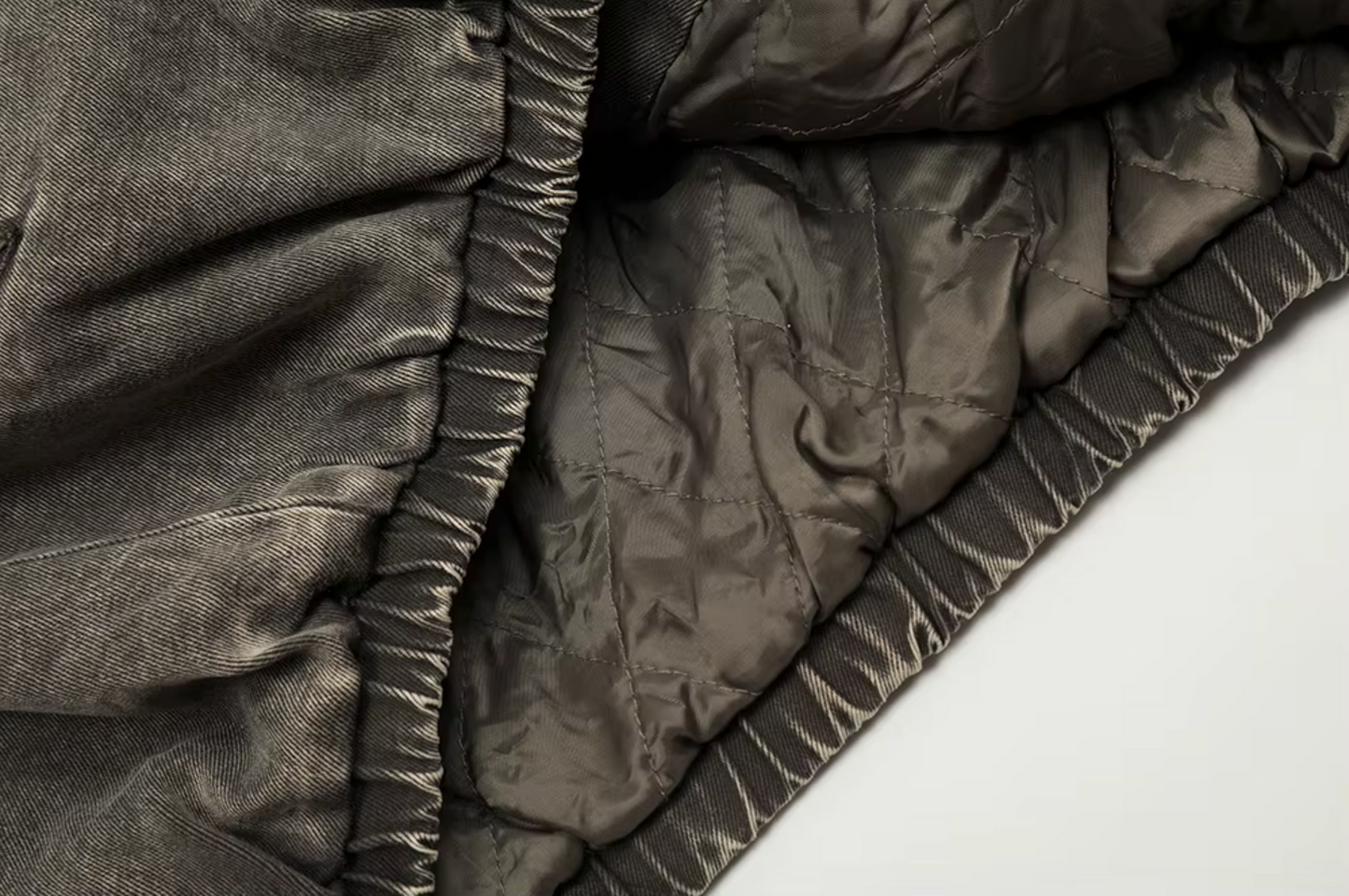 Mid Camel Denim Bomber