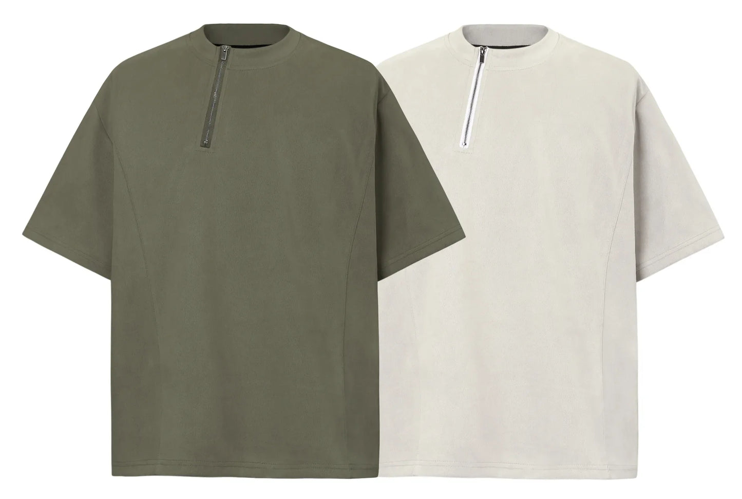 Unstructured Zip Tee