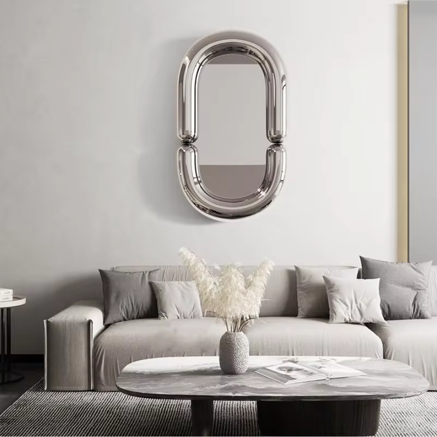 Ovale Metal Mirror
