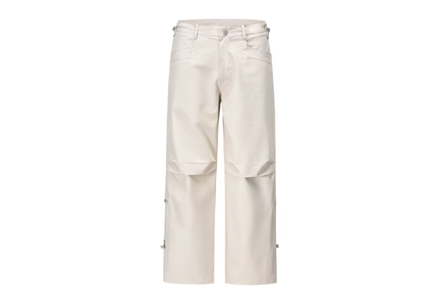 STRAIGHT Pleated Nylon Pants