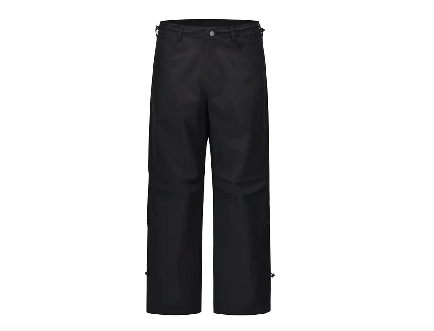 STRAIGHT Pleated Nylon Pants