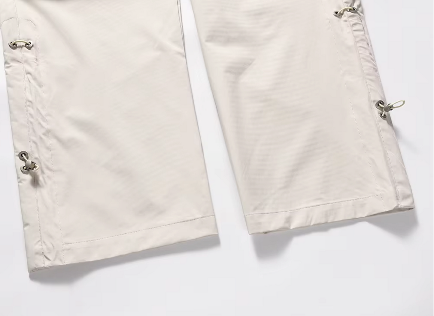 STRAIGHT Pleated Nylon Pants