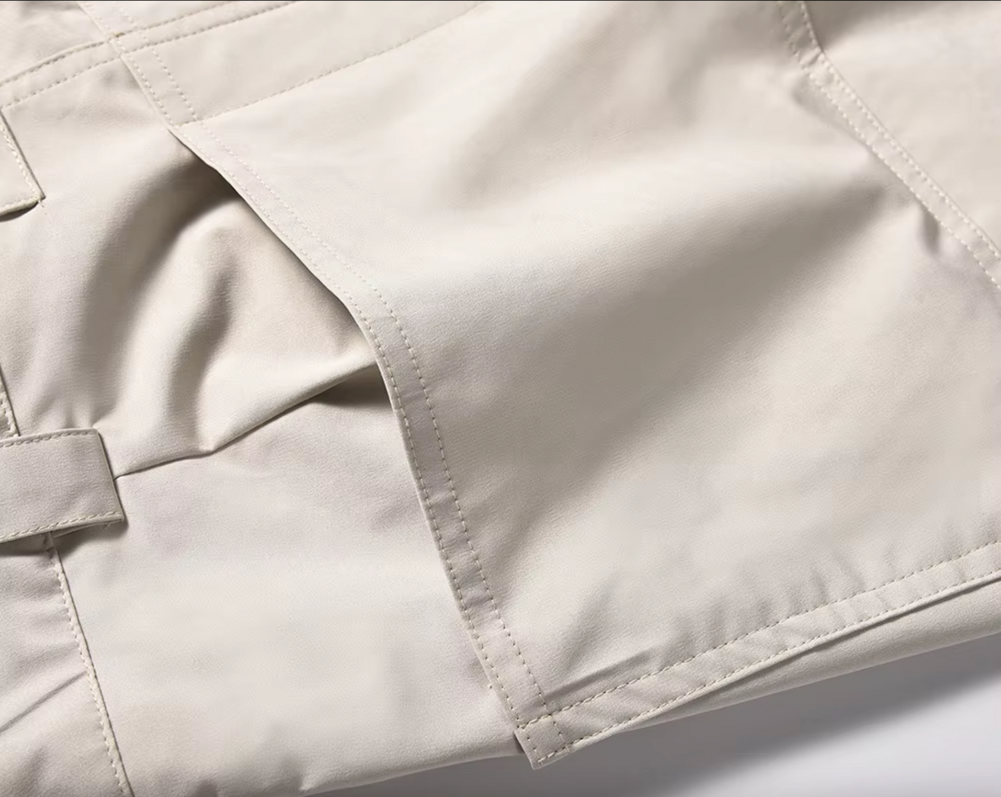 STRAIGHT Pleated Nylon Pants
