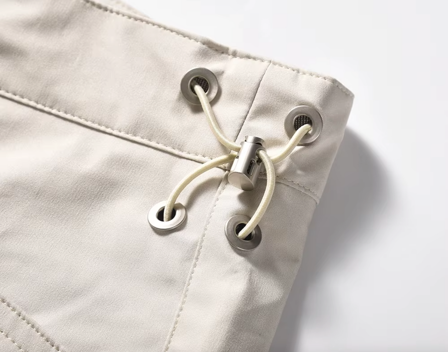 STRAIGHT Pleated Nylon Pants