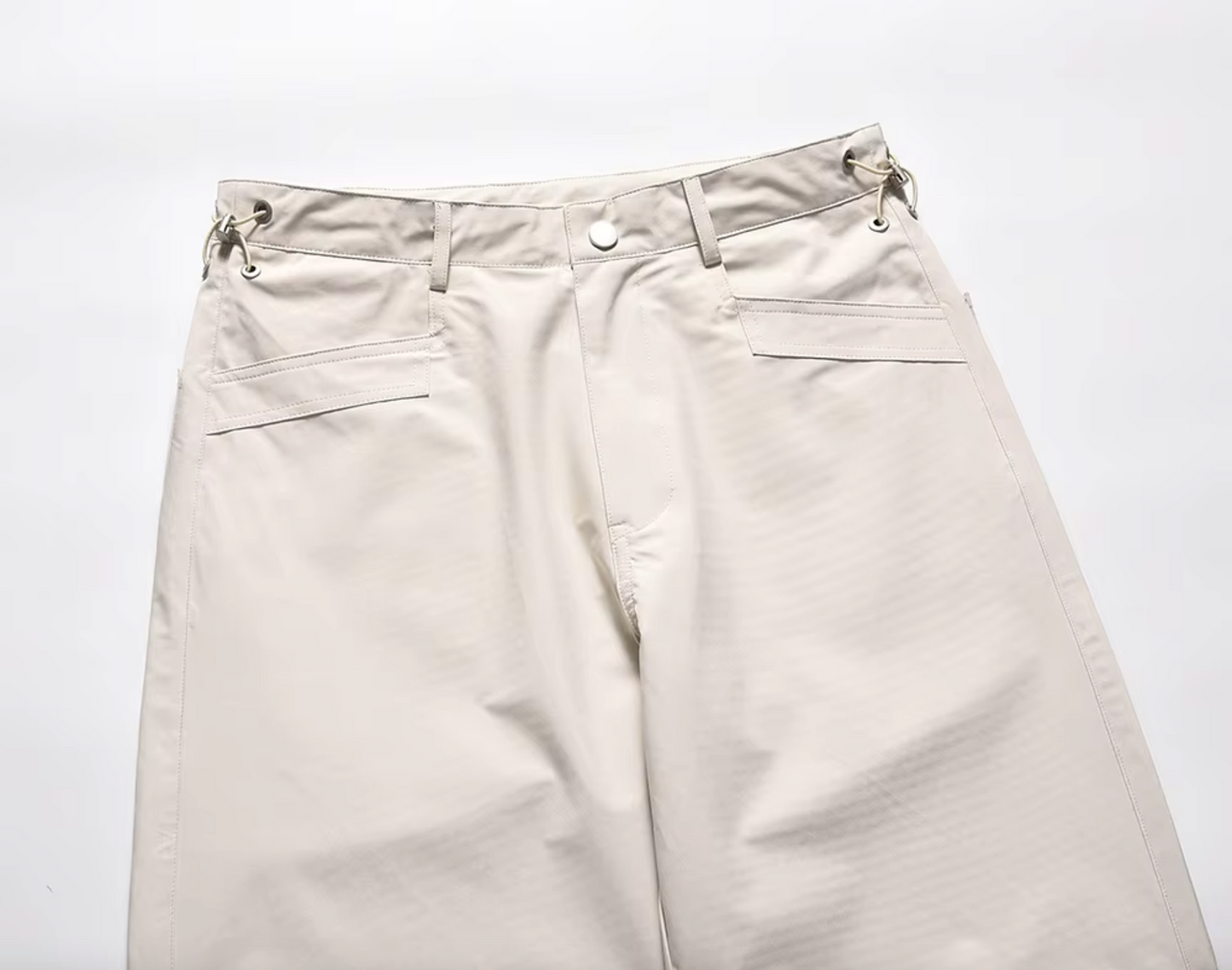 STRAIGHT Pleated Nylon Pants