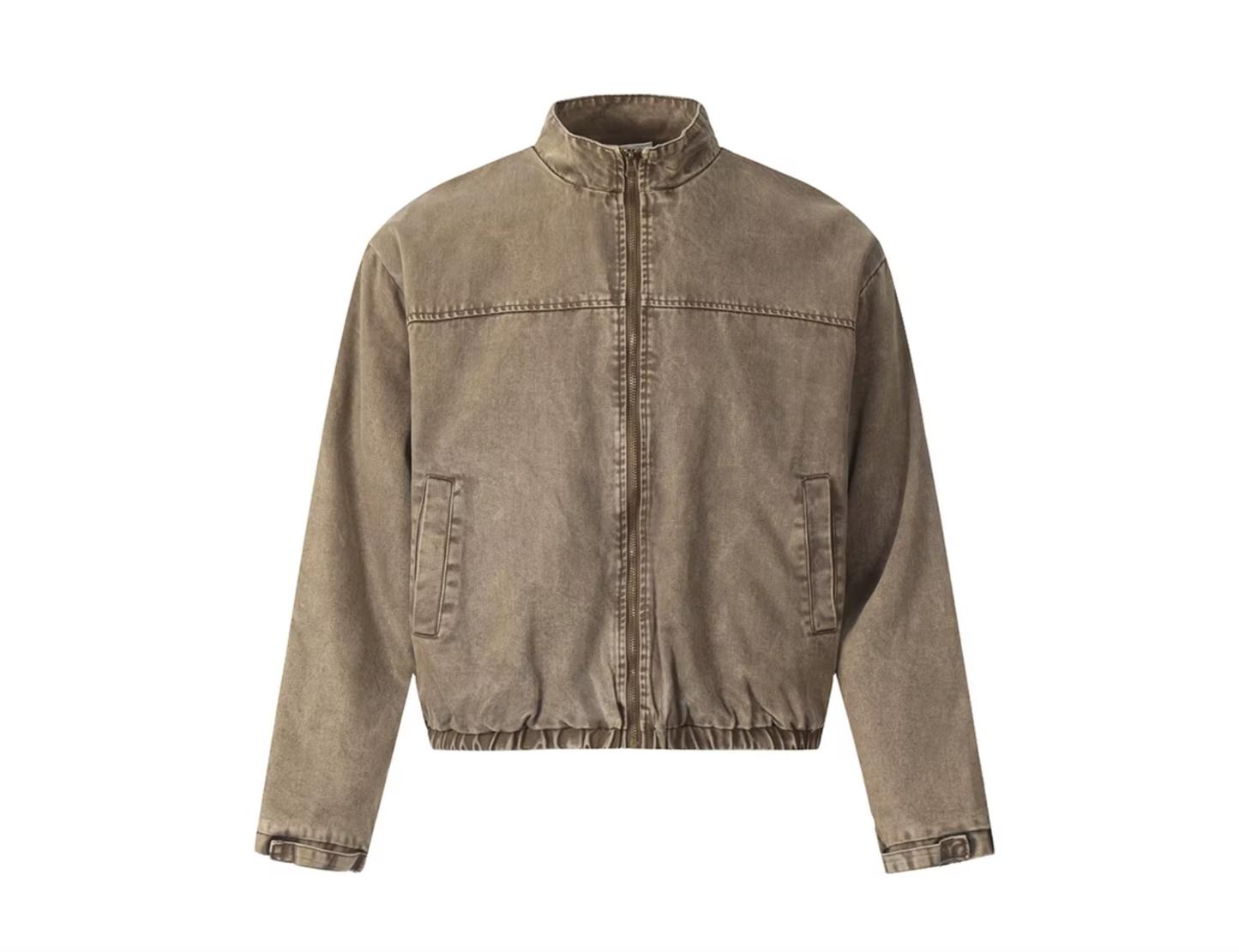 Mid Camel Denim Bomber