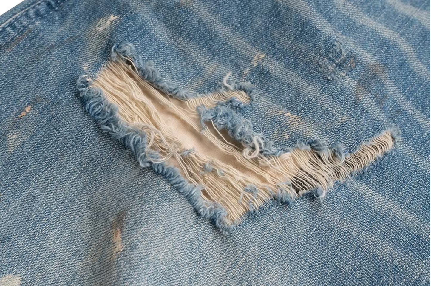 Baggy Destroy Denim Worker Jeans