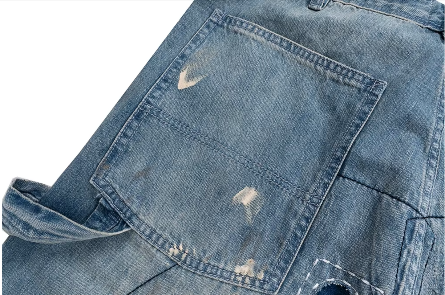 Baggy Destroy Denim Worker Jeans