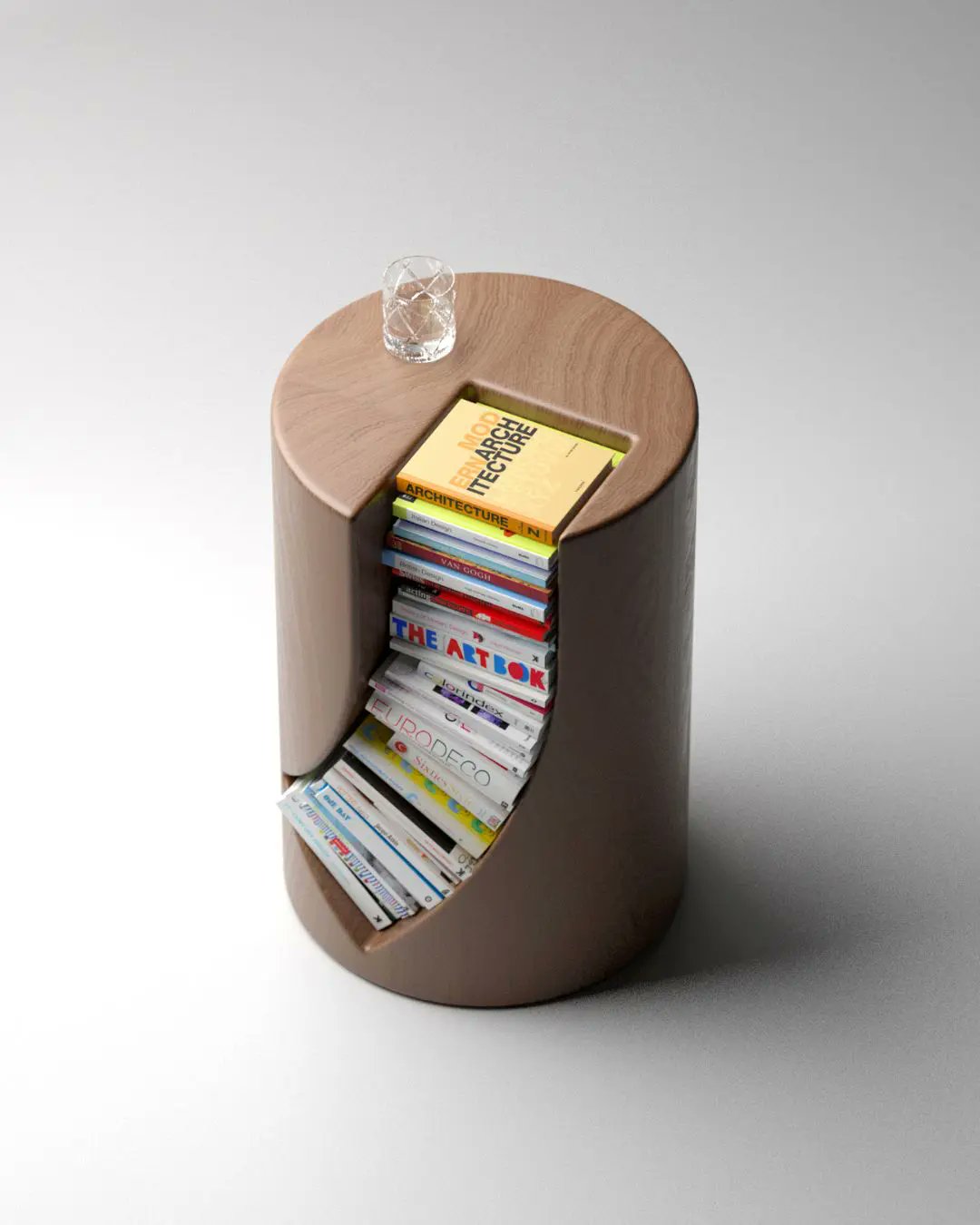 Sculptural Book Table