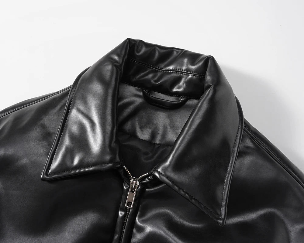 Classic Hood Leather Jacket