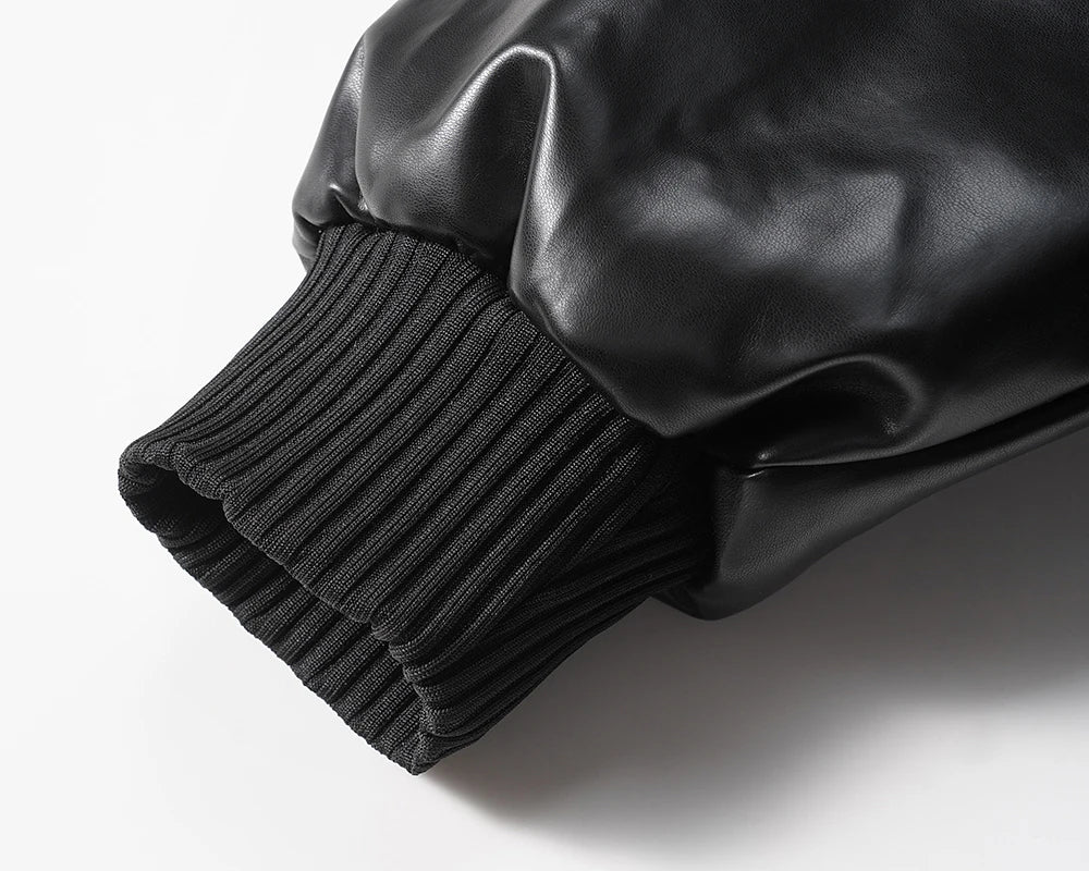 Classic Hood Leather Jacket