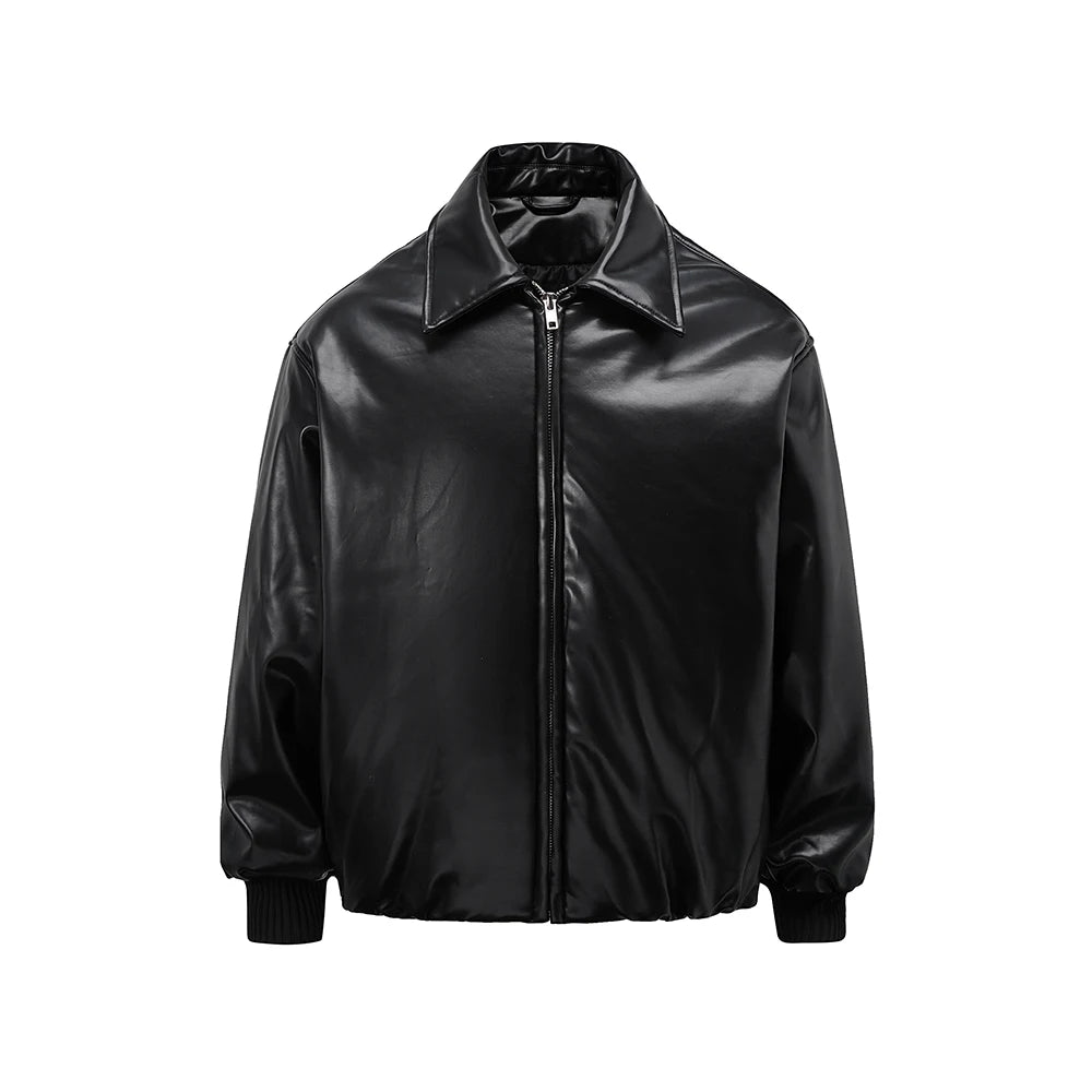 Classic Hood Leather Jacket