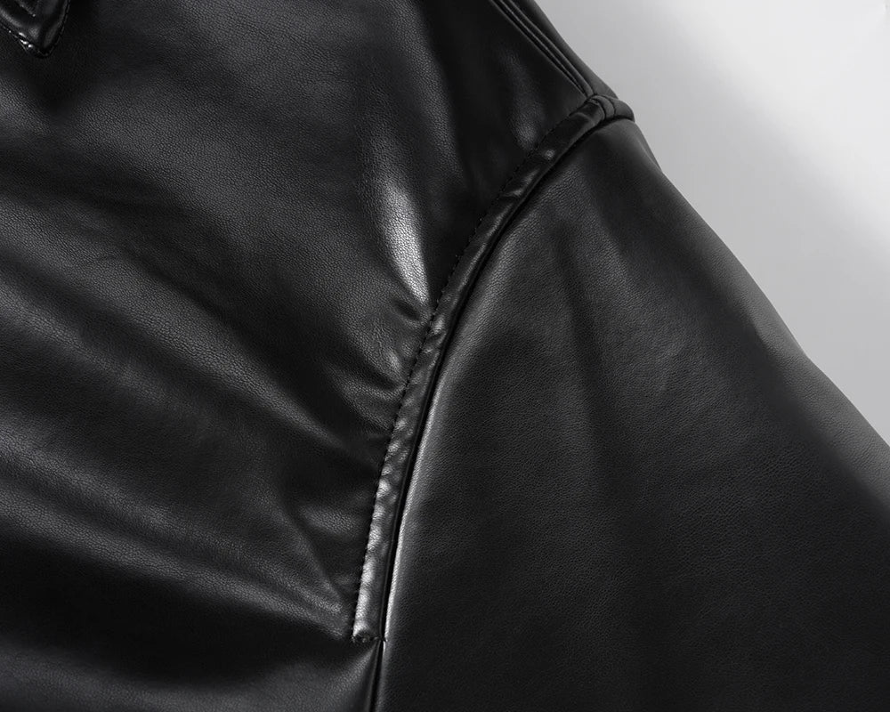 Classic Hood Leather Jacket