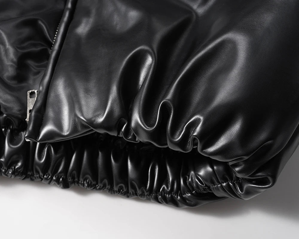 Classic Hood Leather Jacket