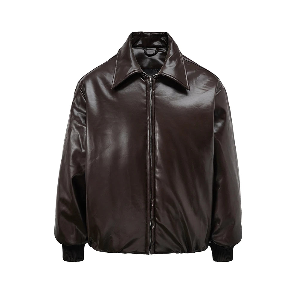Classic Hood Leather Jacket