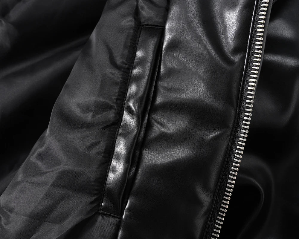 Classic Hood Leather Jacket