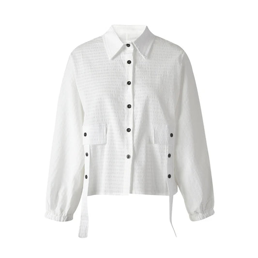Straight Basic Shirt Blouse