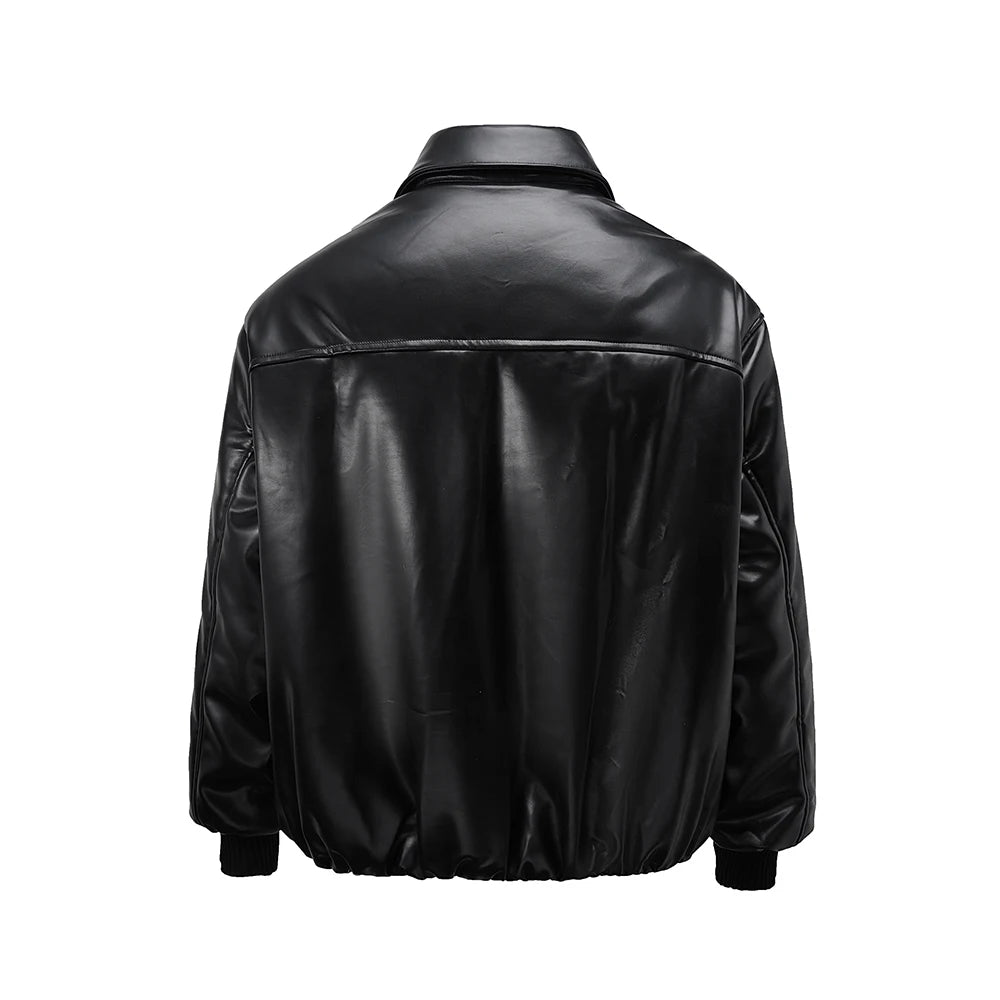 Classic Hood Leather Jacket