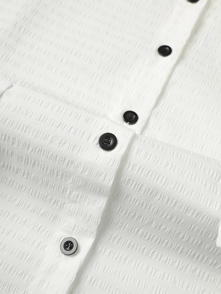 Straight Basic Shirt Blouse