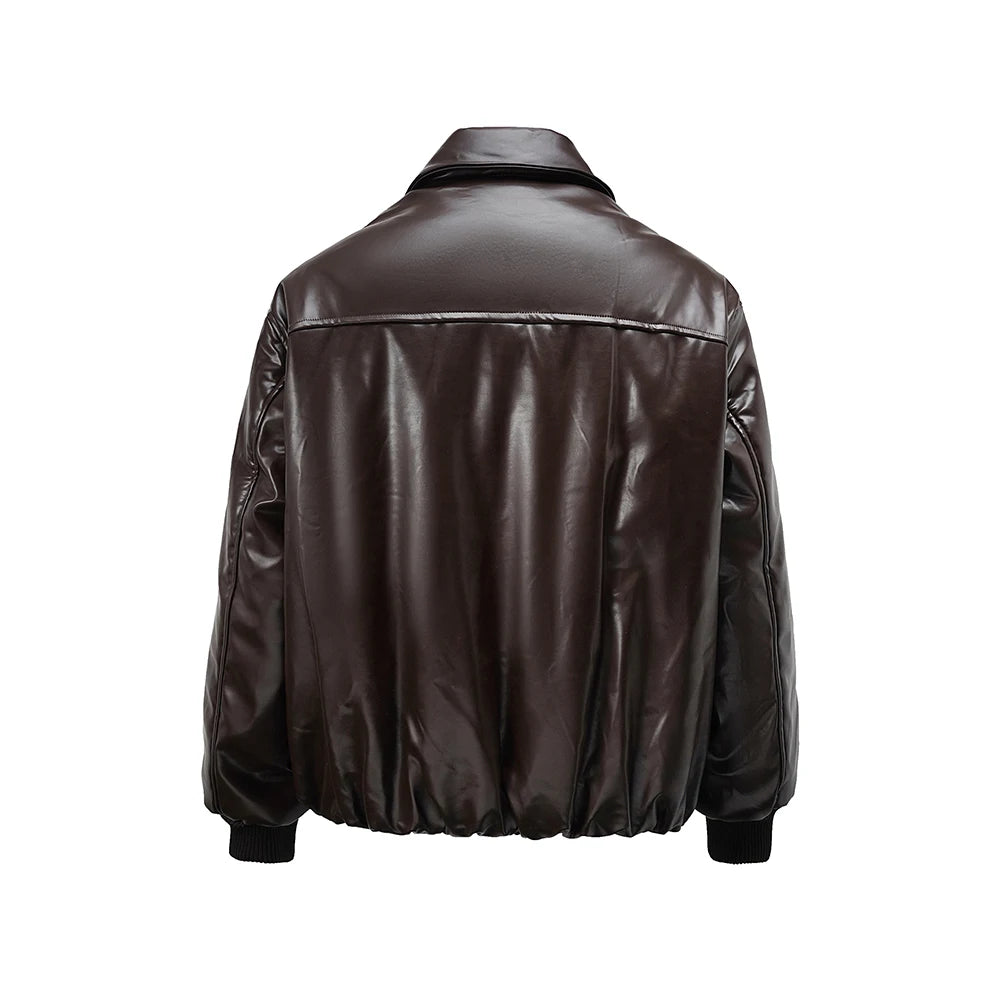 Classic Hood Leather Jacket
